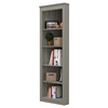 Inval Corner Bookshelf Wall Unit 70.9 in. H 5-shelf in Smoke Oak BE-12804
